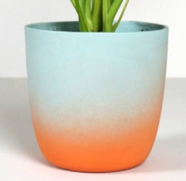 Sunset Horizon Porcelain Flowerpot