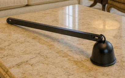 Matte Black Luxury Candle Snuffer – Minimalist Metal Wick Extinguisher