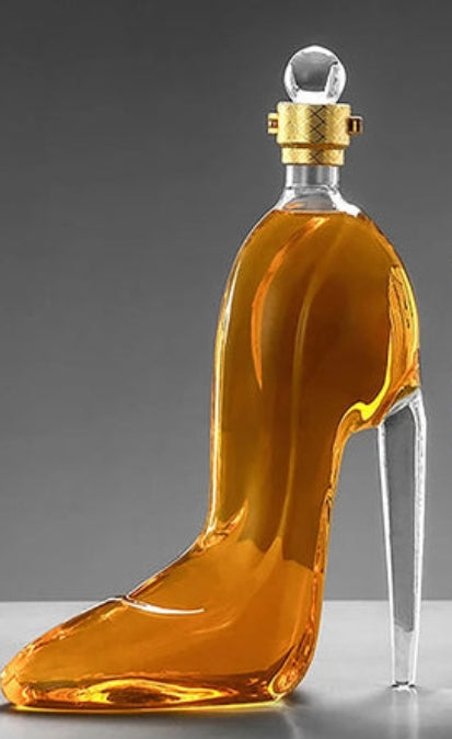 High-Heel Shoe Crystal Glass Decanter – 375ml or 700ml Capacity