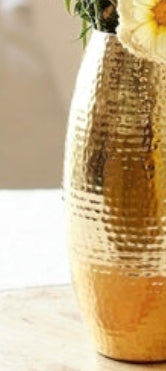 Metal Hammered Vase – Elegant Decorative Accent for Modern Interiors