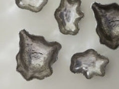 Cast Onyx Small Silver Wall Sculpture