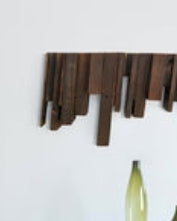 Reclaimed Wood Wall Sculpture – “Organized Chaos” End Grain Art