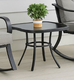 Outdoor 3-Piece Patio Furniture Table Rocking Chairs Set with Grey