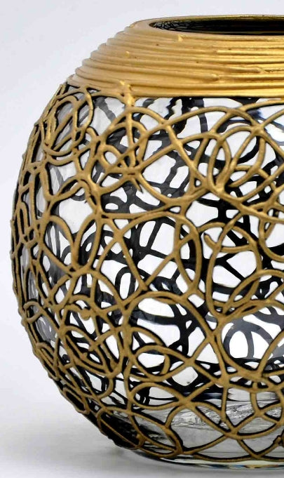 Hand-Painted Glass Vase Collection – Unique Artistic Home Décor