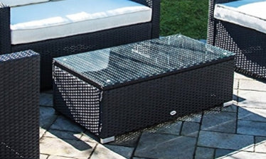 Outdoor Rattan Wicker Sofa Set with Cushions – Patio Sectional Furniture 4-Piece