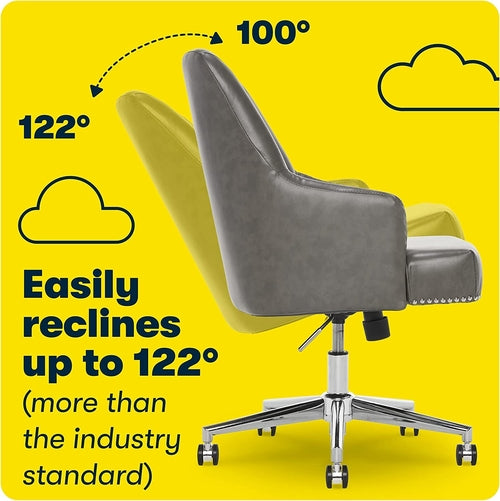 Cortona Bonded Leather Office Chair By Serta