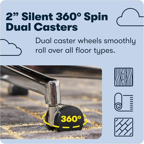 Mid-Century Memory Foam Office Chair