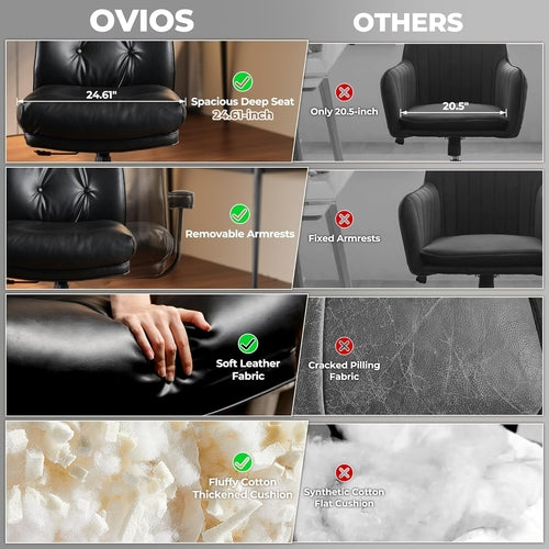 Form Luxe Ergonomic Leather Office Chair