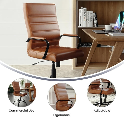 Whitney High-Back Leather Soft Executive Desk Chair