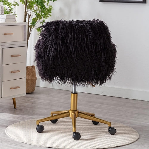 LumiFluff Swivel Vanity & Desk Chair