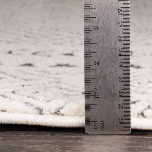 Charcoal and Ivory Farmhouse Area Rug