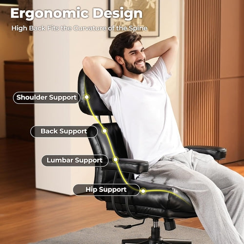 Form Luxe Ergonomic Leather Office Chair