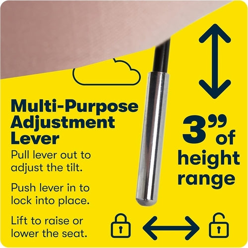 Ashland Blush Mid-Century Office Chair