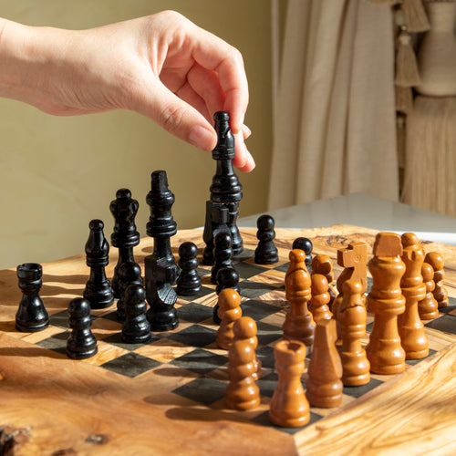 Handcrafted Olive Wood Chess Set