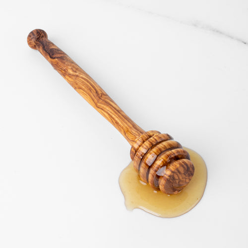 Handcrafted Olive Wood Honey Dipper