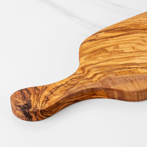 Handcrafted Olive Wood Cutting Board with Handle