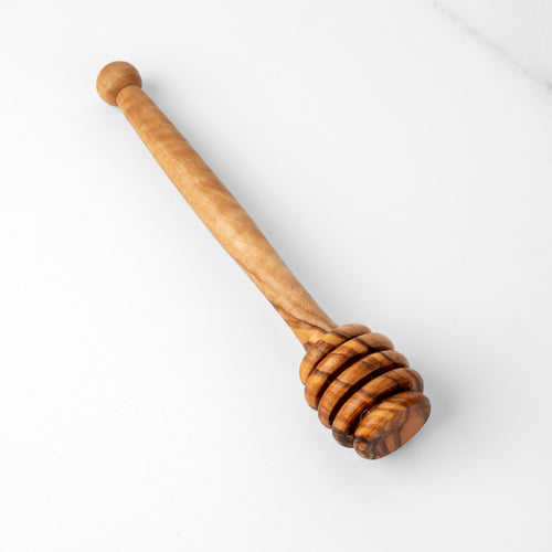 Handcrafted Olive Wood Honey Dipper