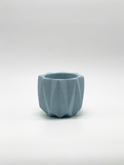 Folded Geometry Artisan Concrete Planter