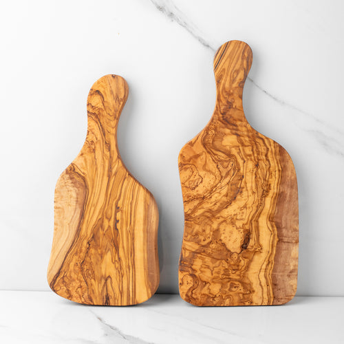 Handcrafted Olive Wood Cutting Board with Handle