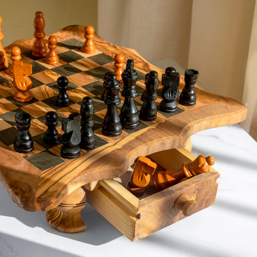 Handcrafted Olive Wood Chess Set