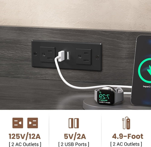 Grey 2 Drawer File Cabinet