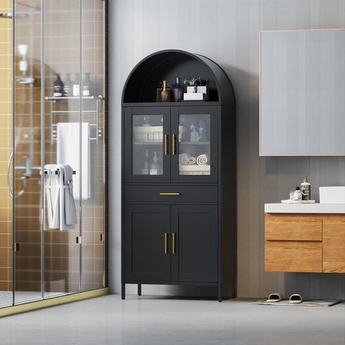 Tall Arched Display Cabinet