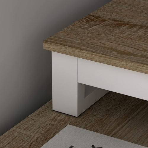 Aldercrest Walnut L-Shaped Executive Workspace Desk