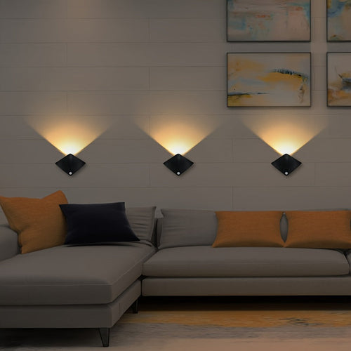 Motion Sensing Modern Wall Lamp – Smart Ambient Lighting for Bedroom & Porch