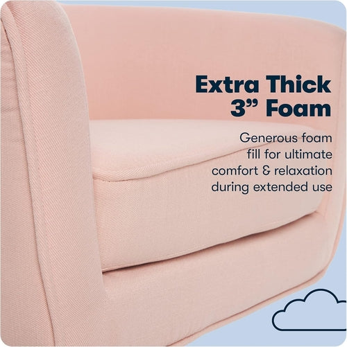 Ashland Blush Mid-Century Office Chair