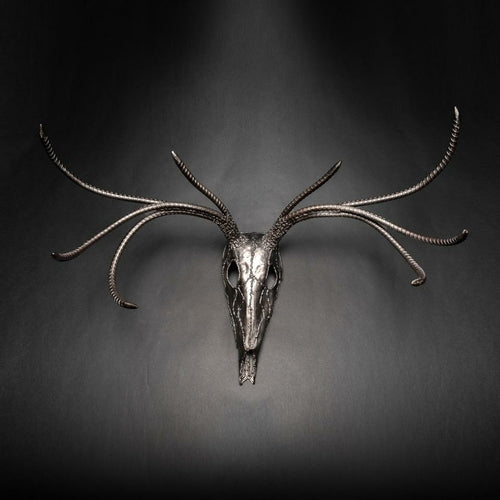 “The End” European Deer Mount – Eight Point Buck Skull Sculpture