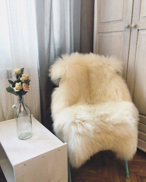 Ivory Lambskin Rug