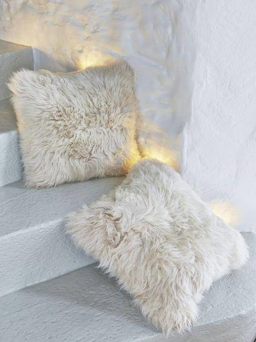 Natural Sheepskin Fur Pillow