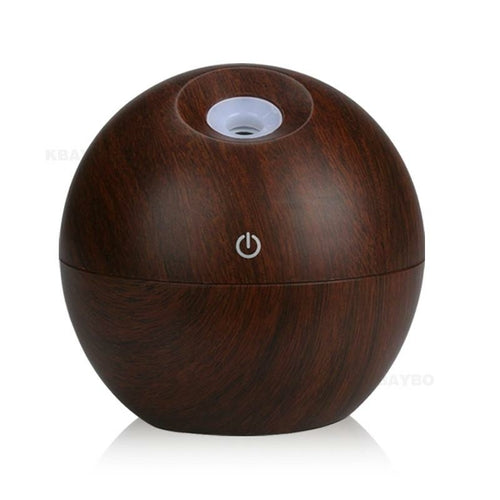 USB Ultrasonic Essential Oil Diffuser – Cool Mist Humidifier with 7-Color LED Night Light