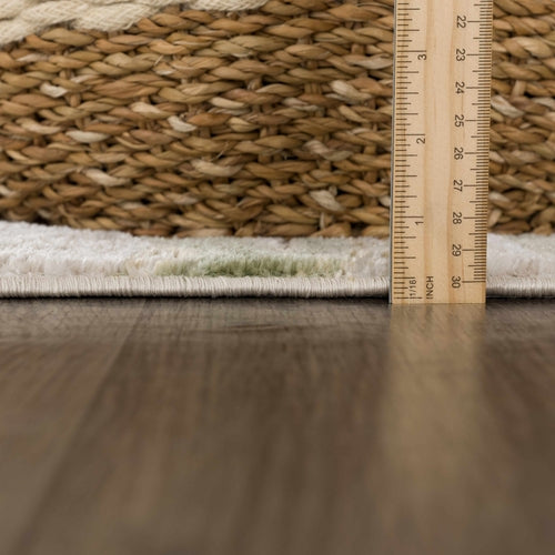 Green Marble Abstract Area Rug