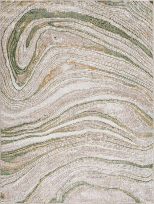 Green Marble Abstract Area Rug