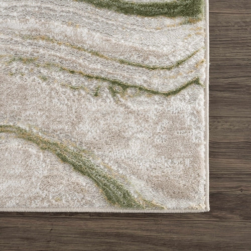 Green Marble Abstract Area Rug