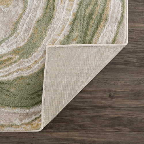 Green Marble Abstract Area Rug