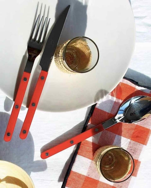 10-Piece French Bistro Cutlery Set – Colorful Dopamine Décor Flatware with Retro Handles