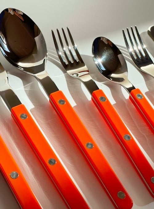 10-Piece French Bistro Cutlery Set – Colorful Dopamine Décor Flatware with Retro Handles