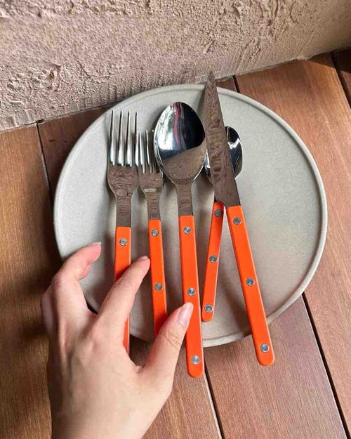 10-Piece French Bistro Cutlery Set – Colorful Dopamine Décor Flatware with Retro Handles