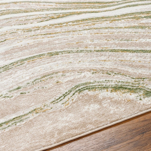 Green Marble Abstract Area Rug